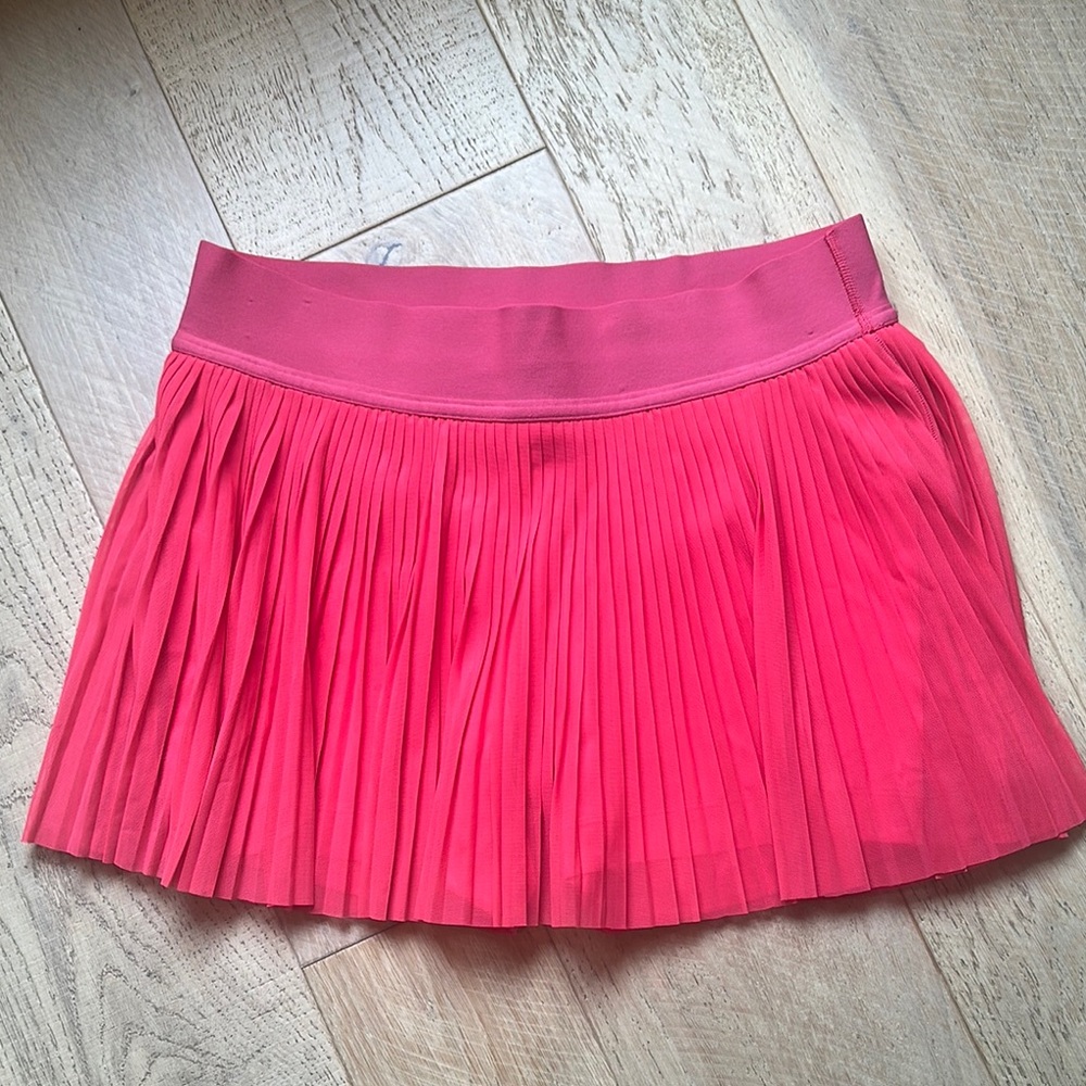 Lululemon Athletica Orange Skater Mini Skirt